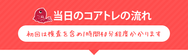 当日のコアトレの流れ